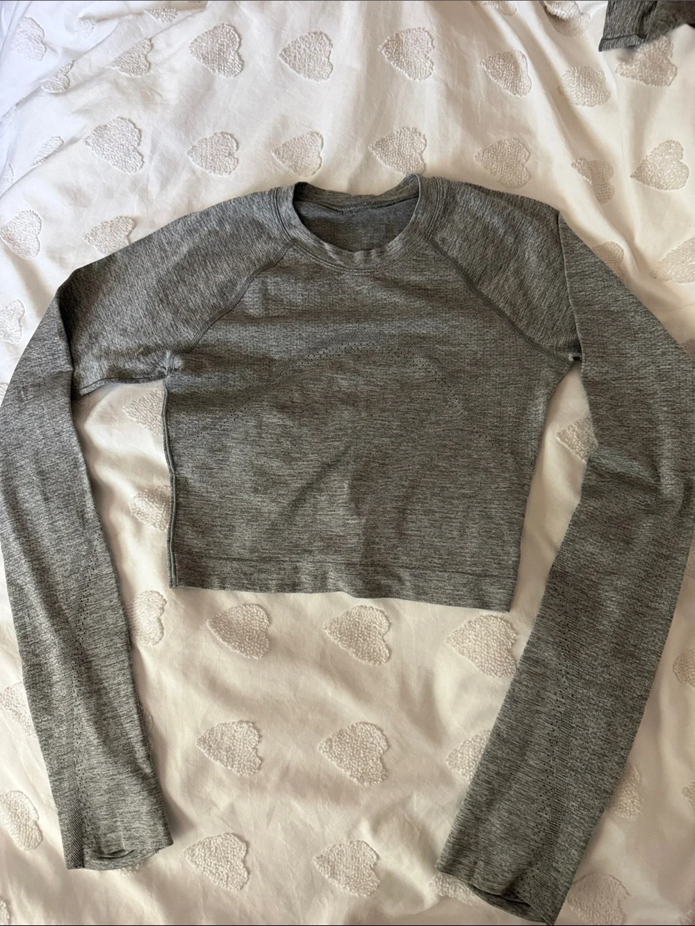 Swiftly Tech Cropped Long sleeve in Grey